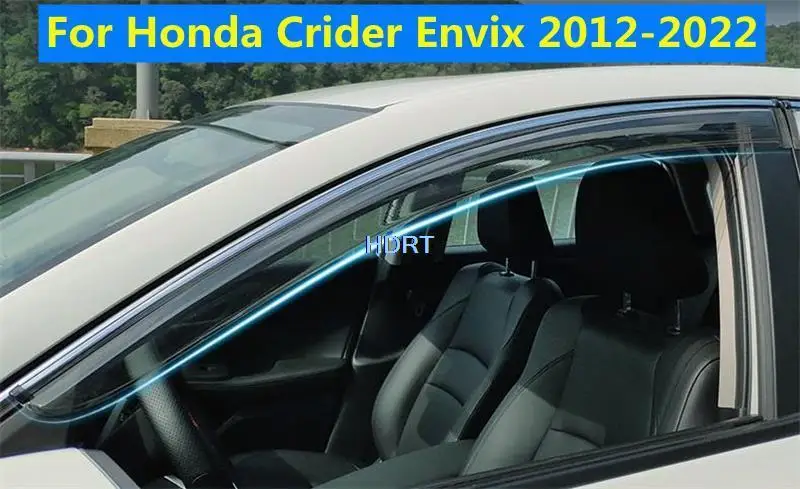 

Window Visor Guard For Honda Crider Envix 2012-2022 Vent Cover Trim Awnings Shelters Protection Sun Rain Deflector Accessories