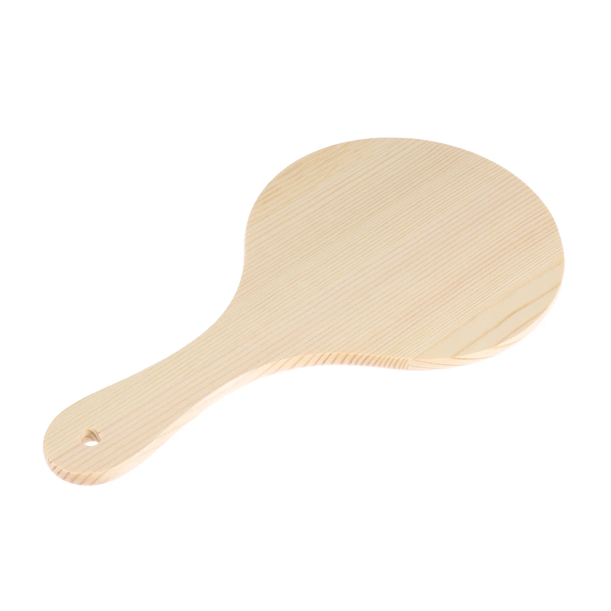 

1pc Wooden Handle Vanity Mirror Handheld Portable Large Clear Glass Make up Mirror for Wall Hanging Everyday Use