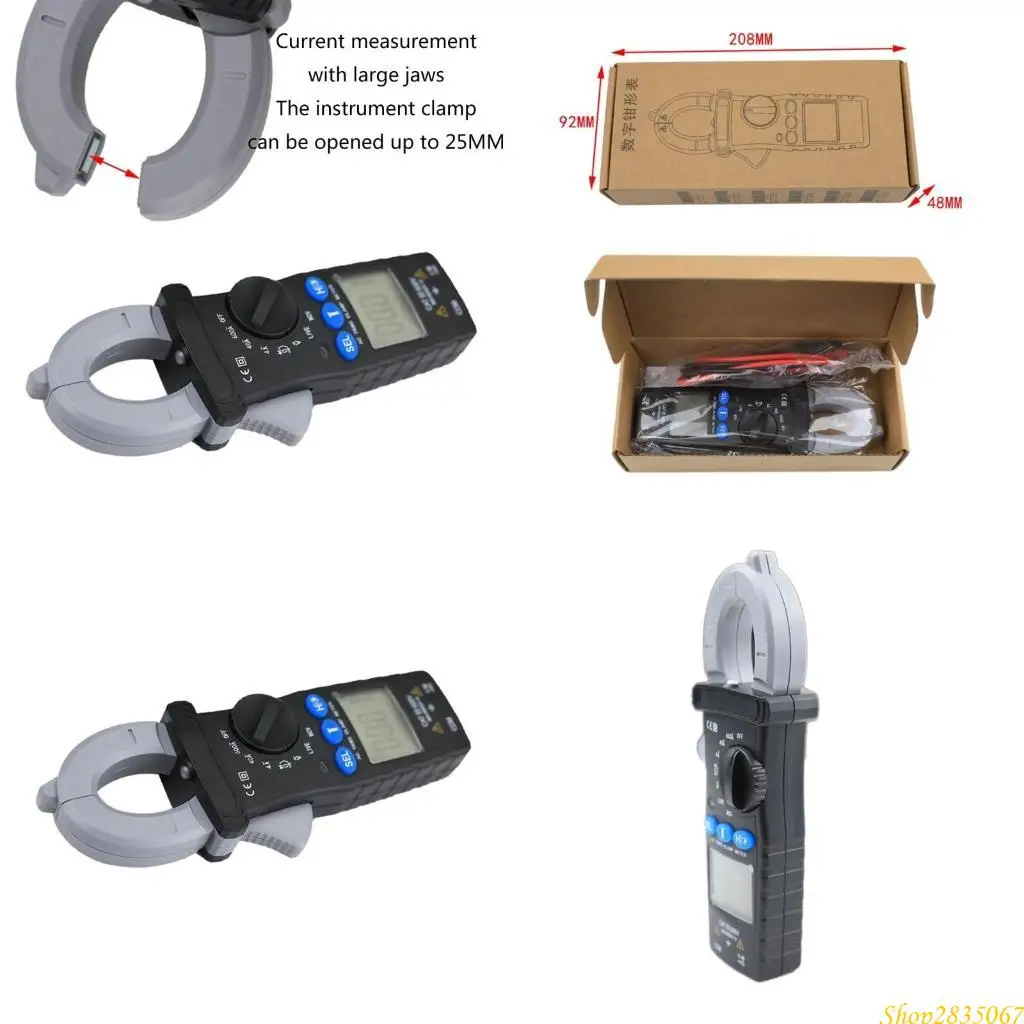 

Reliable Clamp Multimeter Advanced Clamp Multimeter Convenient Digital Clamp Meter for Voltage Current Resistance 831F