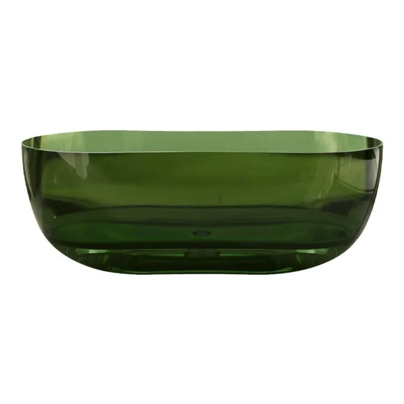 

Прозрачная ванна Индивидуальная цветная хрустальная смола, двойная овальная ванна