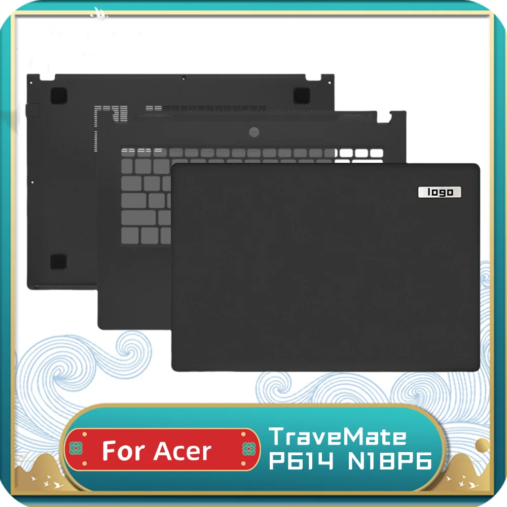 NEW LCD Back Cover For Acer TraveMate P614 N18P6 Laptop Front Bezel Palmrest Bottom Case Hinges Cover Top Case