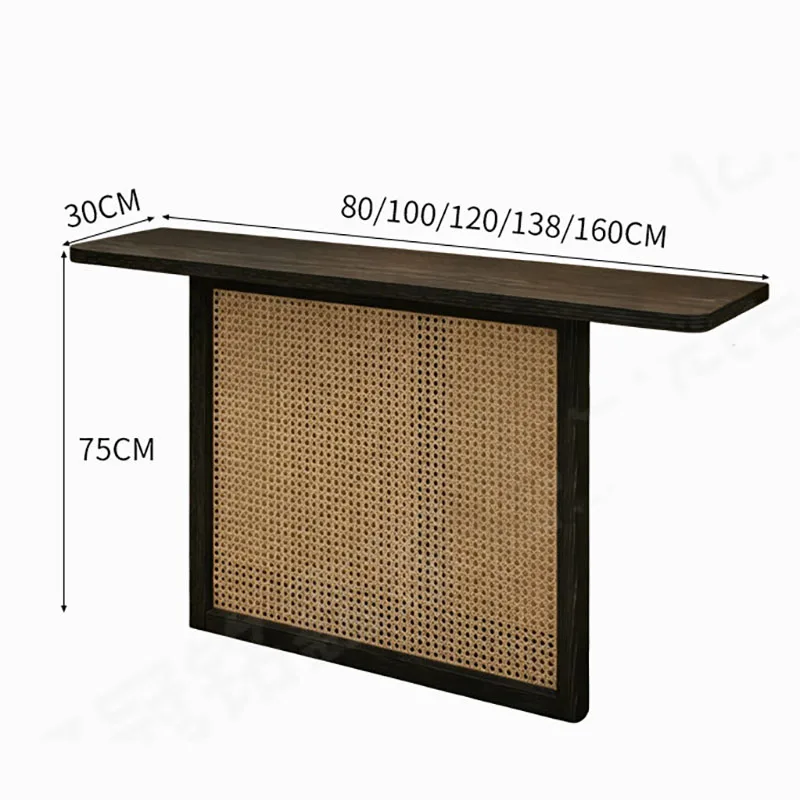 Modern Aesthetic Console Table Nordic Vintage Hallway European Luxury Console Table Italian Living Room Furniture