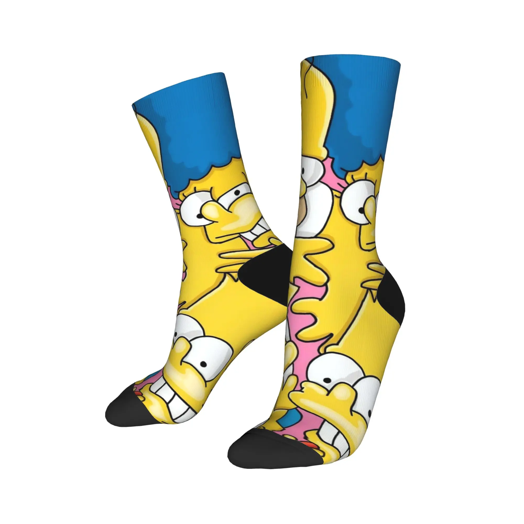 S-Simpson Socks Men Women Polyester Funny Happy  Socks Novelty Spring Summer Autumn Winter Middle Tube Socks Gifts