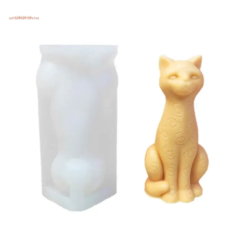 

Practical Sturdy Silicone Mold Accessory for Crafting Supplies Lovely 3D Cats Figurines In Resin and Gypsum Materials