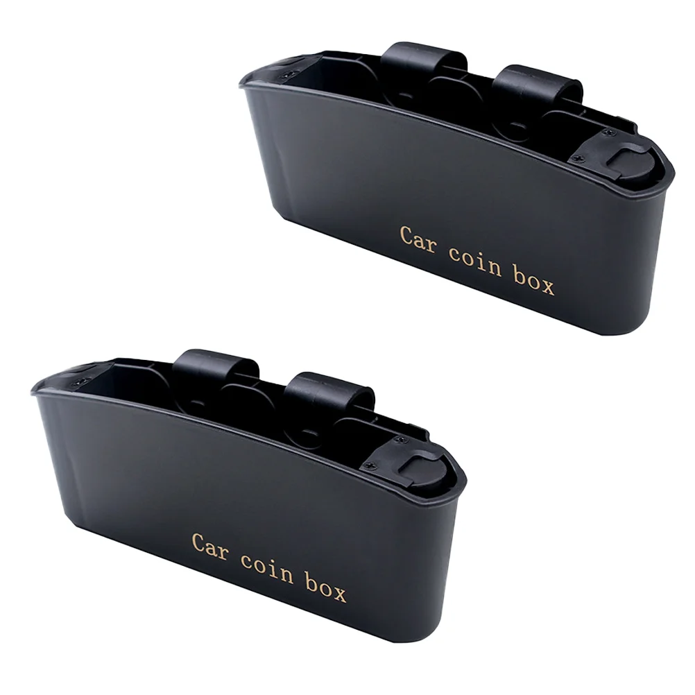 2 Pcs Car Storage Organizer Stowing Tidying Storage Supplies Car Decoration Supplies Car Trash Can Storage Box