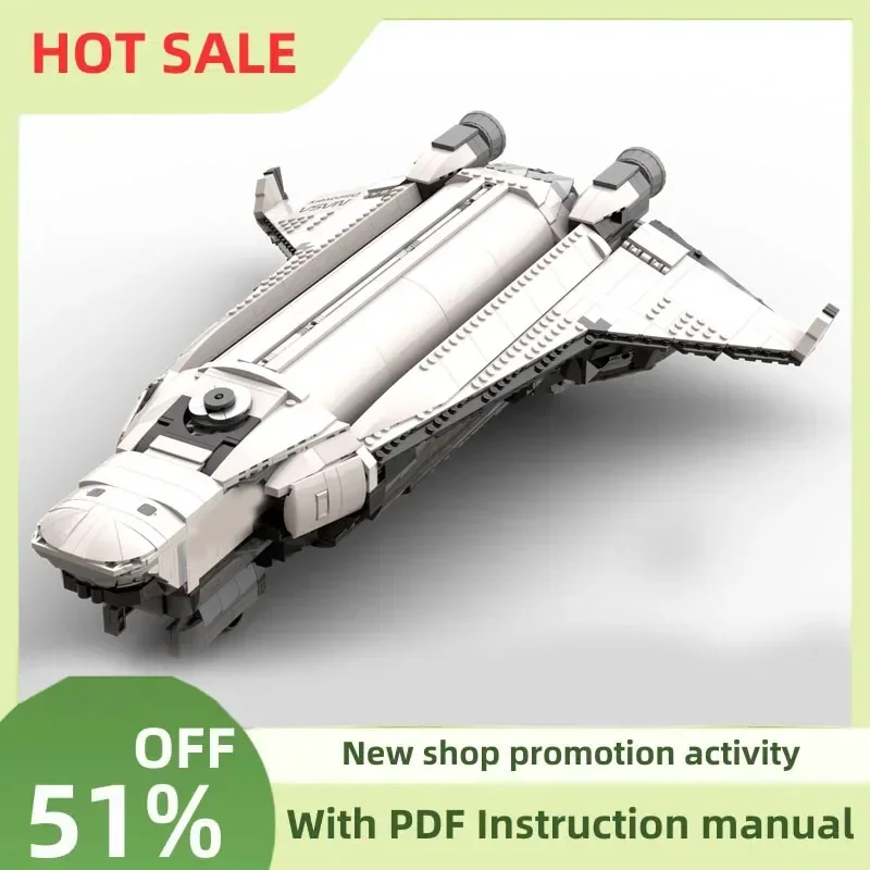 

New 2163Pcs Popular Space Technology Series Moc Force Peregrine Shuttle Model Custom Puzzle Diy Creative Ideas Kids Toys Gifts