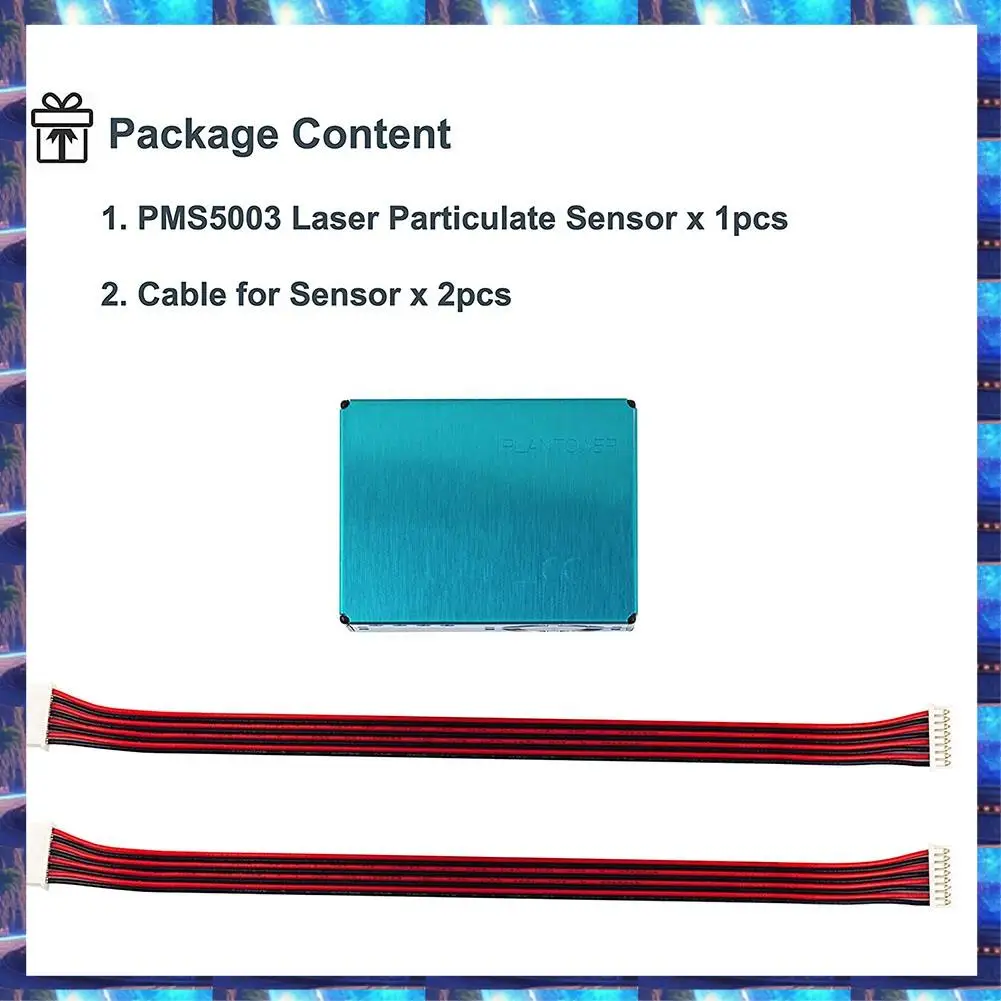 2025 PMS5003 PM2.5 PM10 Quality Detection Sensor Digital Particle Concentration Laser-Sensor Dust Sensor Monitor Module New Meta