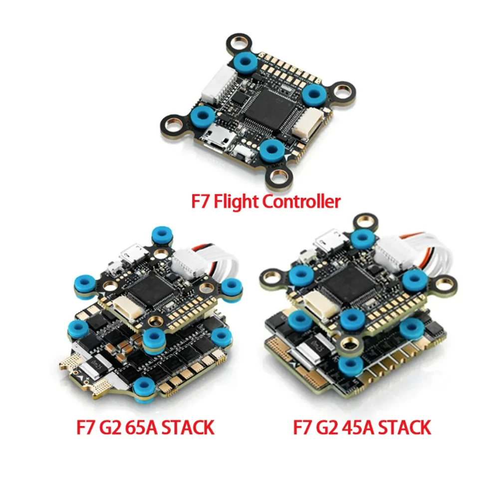 HobbyWing XRotor F7 비행 컨트롤러, FPV 레이싱 드론용 ESC 콤보 BLHeli-32, FPV G2, 45A, 65A, 4 인 1, DSot1200