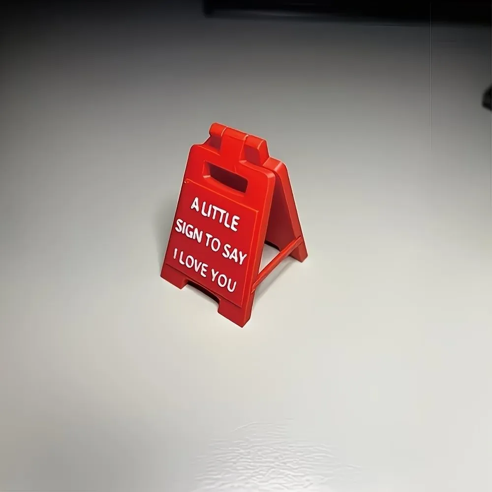 Fashion 3D Print Letter Signage Decorations Creative Funny Desktop Accessory Lovers Mini Letter Signage Ornament Office