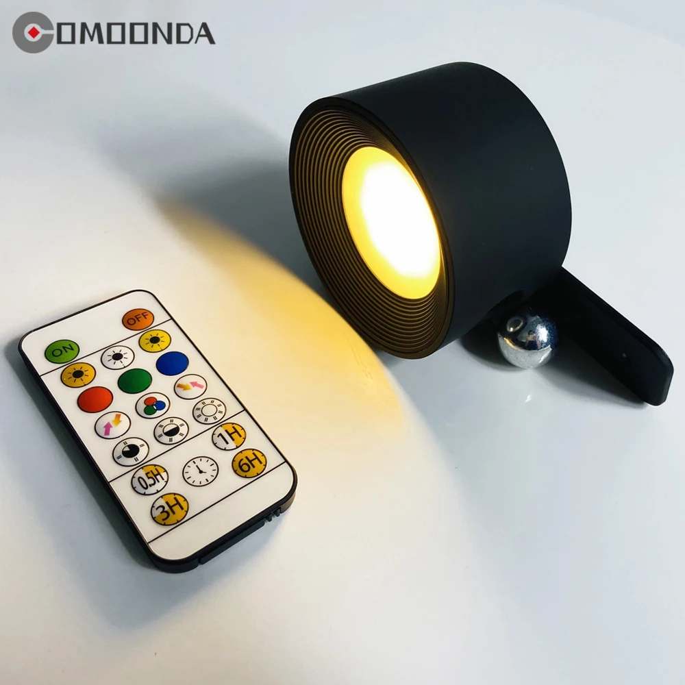 

Rechargeable Rotatable Bedroom Wall Lamp LED Magnetic Portable LED Sconce Light Home Decor Convenience Installation Wall Lustres