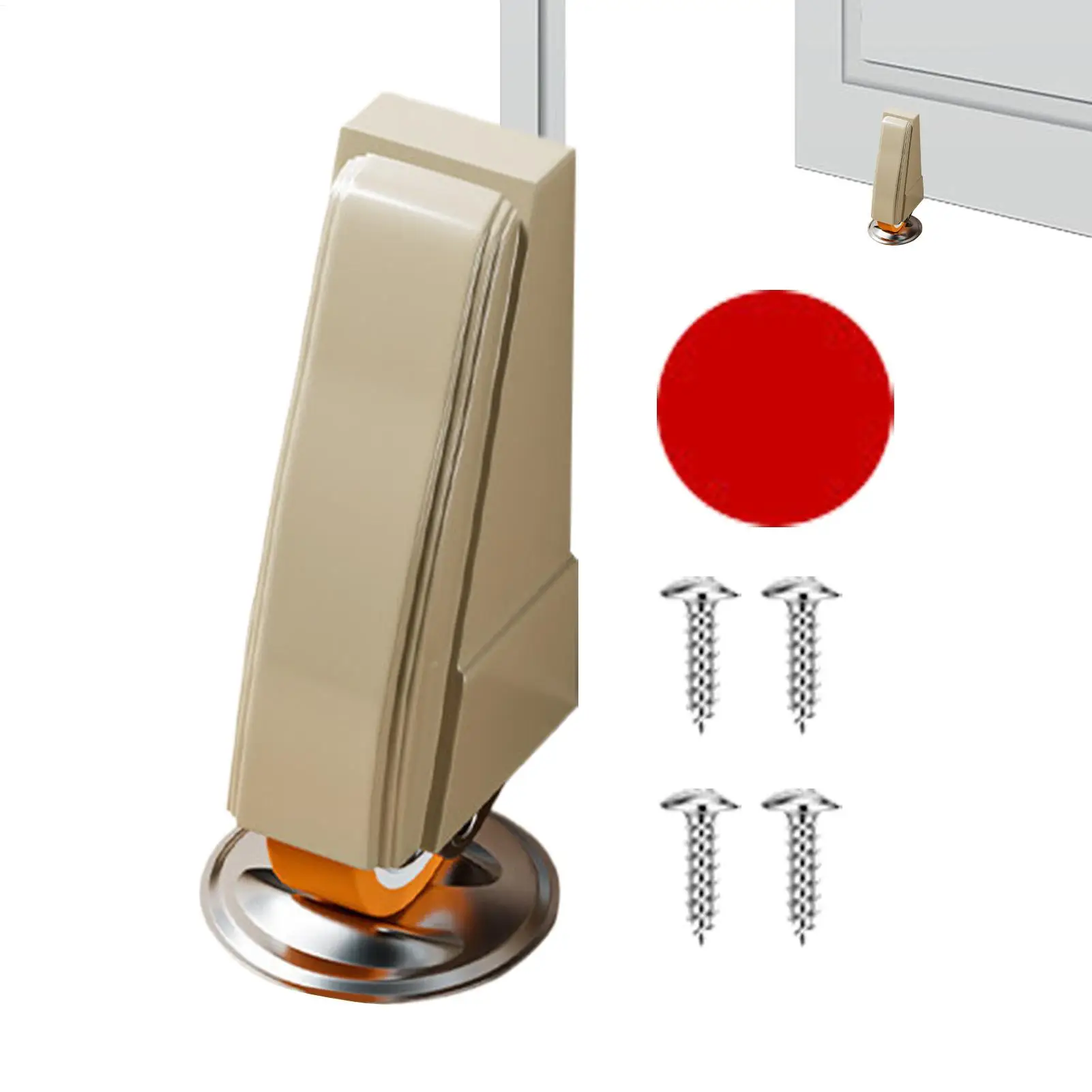 Anti-Sag Door Support Wheel Heavy Duty Sliding Door Bottom Roller with Adjustable Mount Load-Bearing Cabinet Gate Hardware