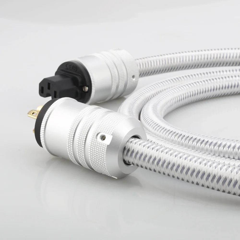 Шнур питания Audiocrast OFC HiFi, кабель питания «папа-мама», вилка стандарта США для сабвуфера, усилителя, DV/AV