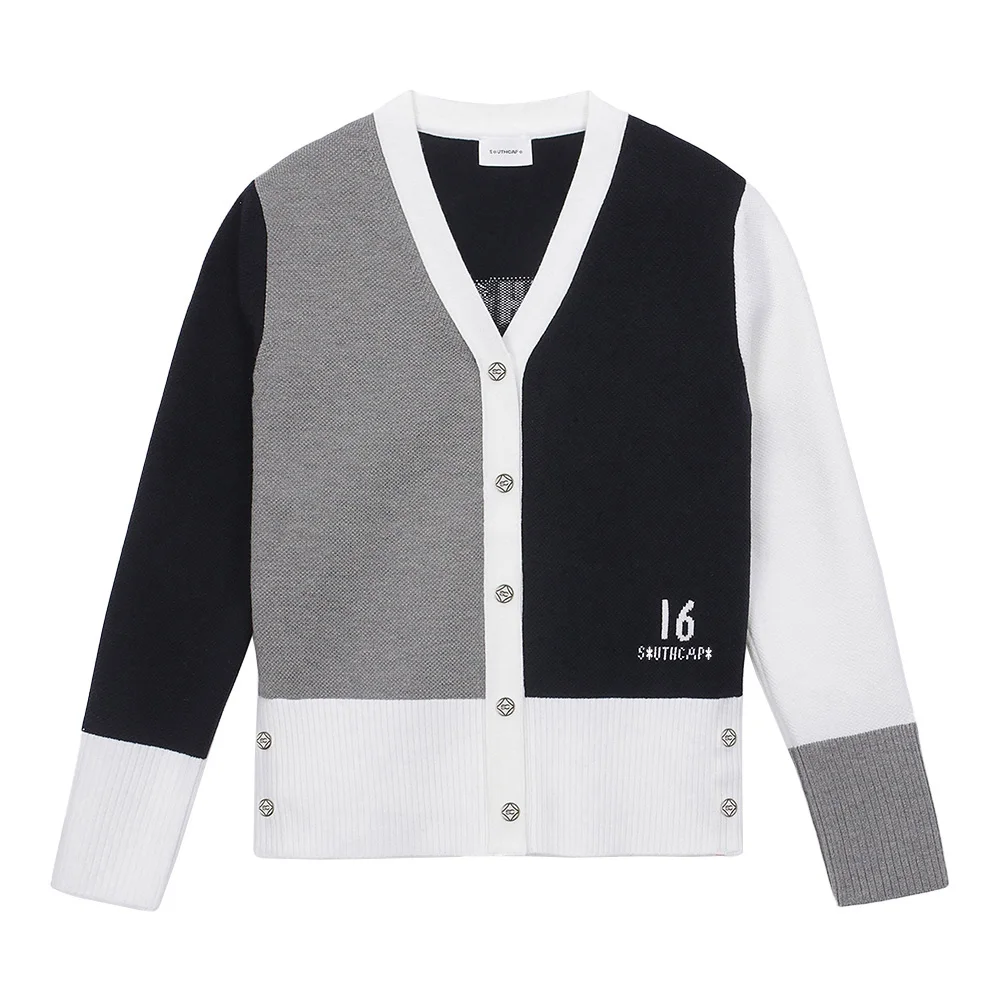 

"High Elasticity! Women's Sports Knitted Cardigan! New V-neck Golf Jacket, Warm in Autumn, Luxurious and Charming!"