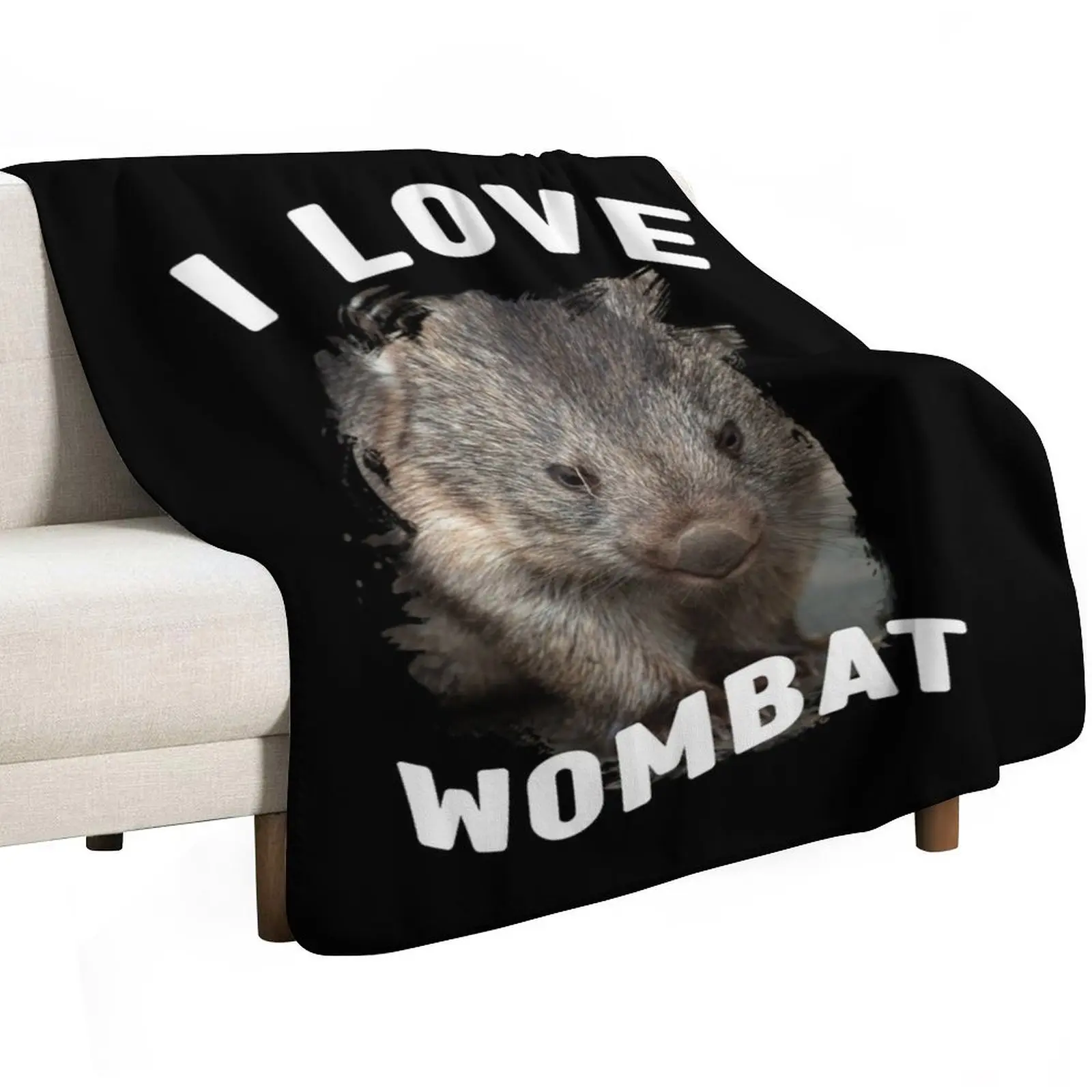 Australian Wombat Cute Wombat Baby Wombat Throw Blanket Extra Large Throw Summer Soft Plaid Single Retros manga Blankets