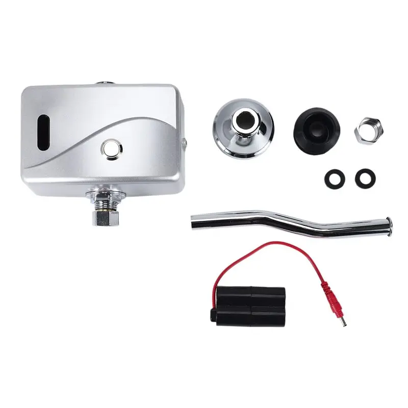 

AS60-Automatic Electric Urinal Flush Valve Sensor&Manual 2 Function Exposed Wall Mount DC6V Urine Flushing