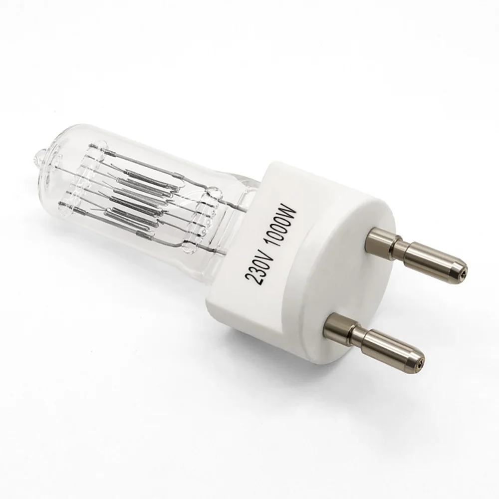 

120V230V1000W Stage Film and Television Theater Quartz Concentrating Halogen Tungsten Bulb G9.5GX9.5G22 Lamp Foot
