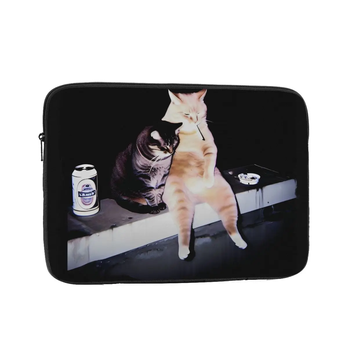Smoking Cat Meme 10 12 13 15 17 Inch Laptop Liner Sleeve Notebook Bag Case Cigarette Stupid Brainrot Shockproof Case Bag