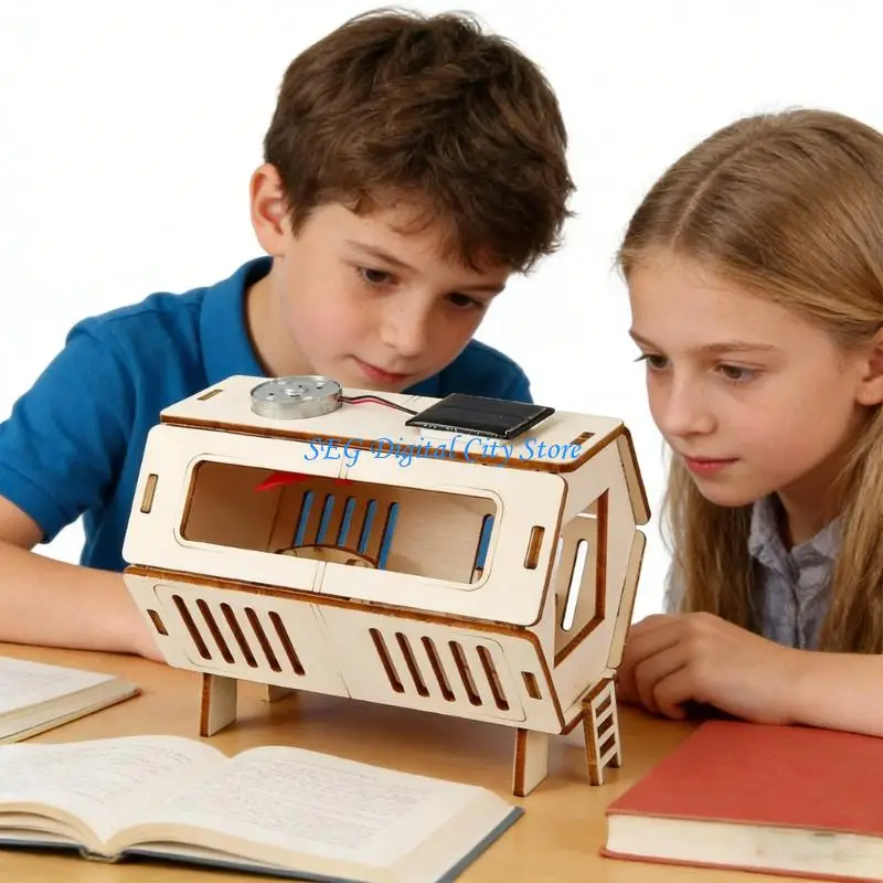U75B Wooden Experiment Cabin Model Crafting Set For Childrens Students Hands on Learning And School Science Project