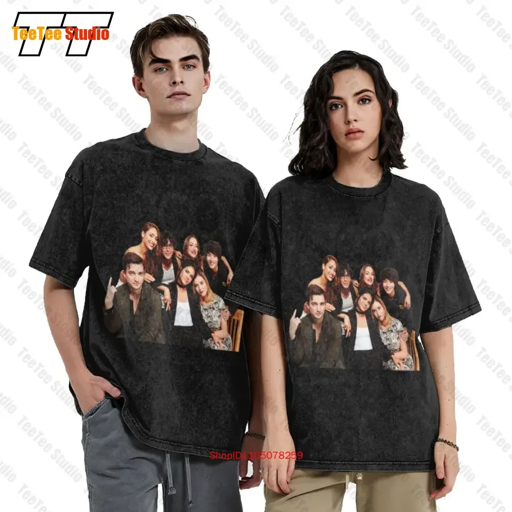 The 100 05Th Anniversary Cast Signatures Vintage Oversized T-Shirt VPYD