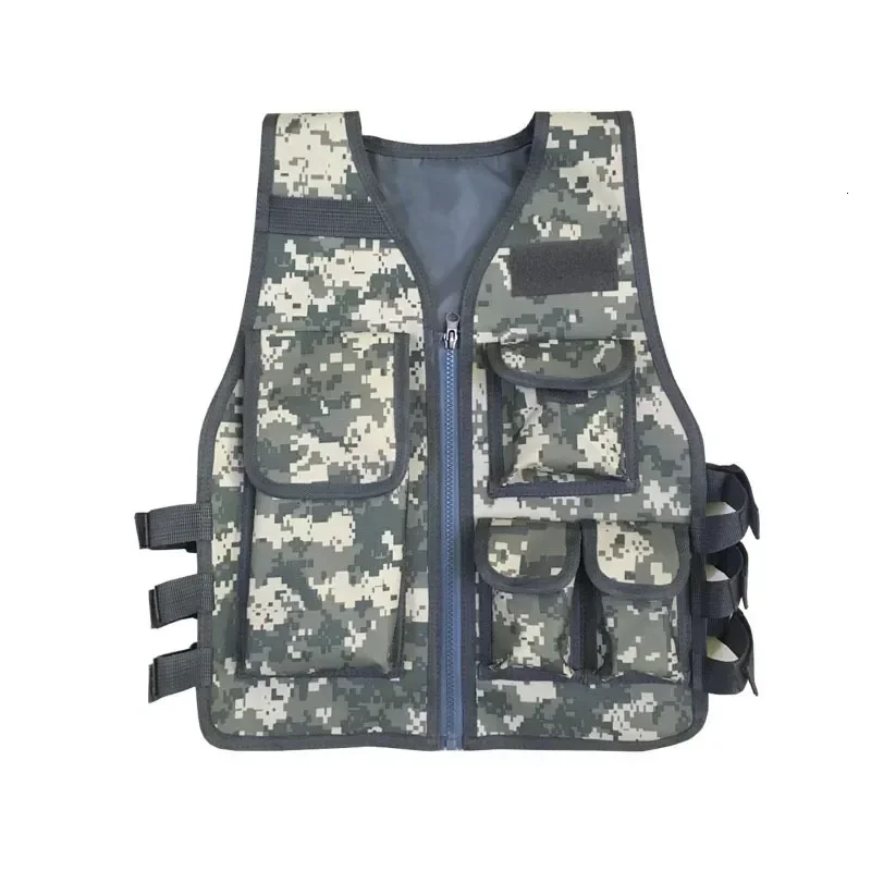 Hunting Children Tactical Combat Camouflage Clothing Vest Army Kids Adults Uniforms For Forces Military Cosplay Jungle Costumes