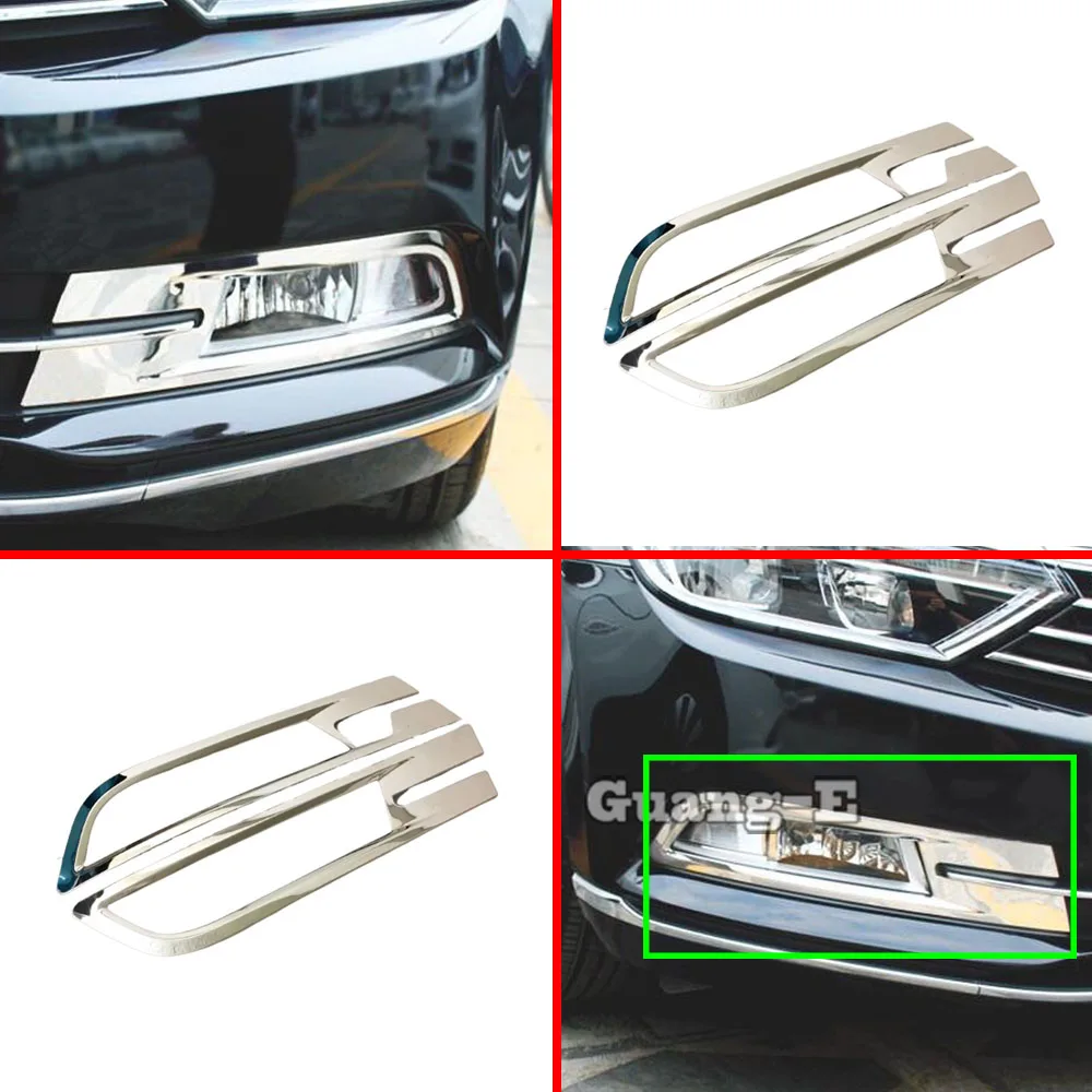 Head Eyebrow Fog Light Lamp Frame Cover Trim Panel Stick For VW Passat B8 Variant Alltrack 2016 2017 2018 2019 2020 2021 2022