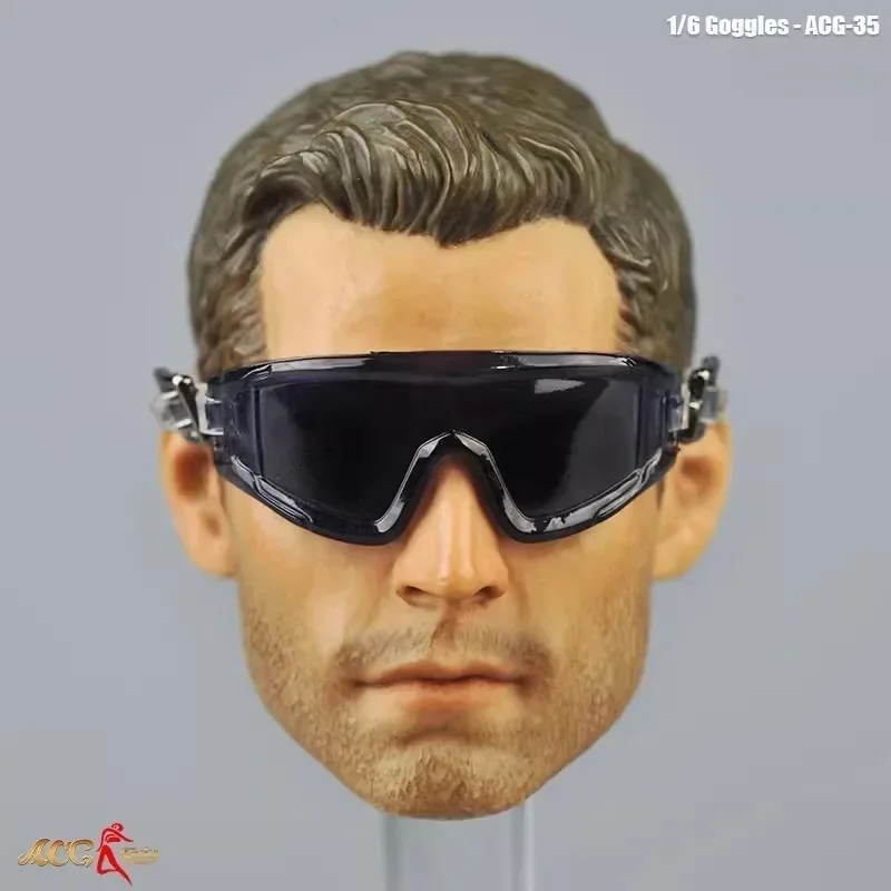 Gafas de sol a escala 1/6 para motocicleta, lentes de arena para 12 pulgadas, modelo de soldado masculino, accesorios para figuras de acción