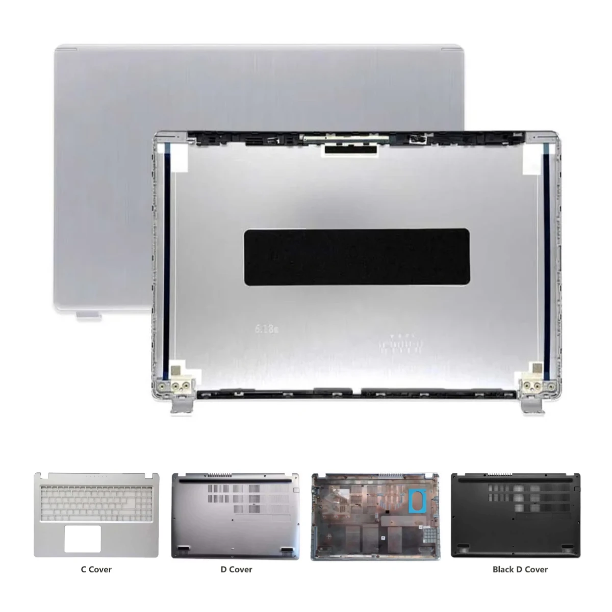 Capa para Aspire 5 A515-52 A515-52G 52K A515-43 A515-43G N19C3: Tela LCD, Tampa Traseira, Moldura Frontal, Palmrest e Case Inferior