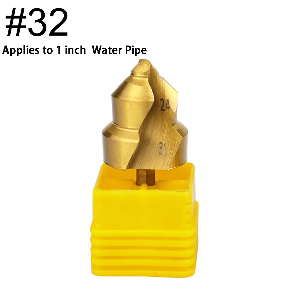 

PPR Stepped Drill Bit,Hexagon Shank Water Pipe Connection Tool 20/25/32mm 1/2 Inch 1/4 Inch 1 Inch Full Open Process