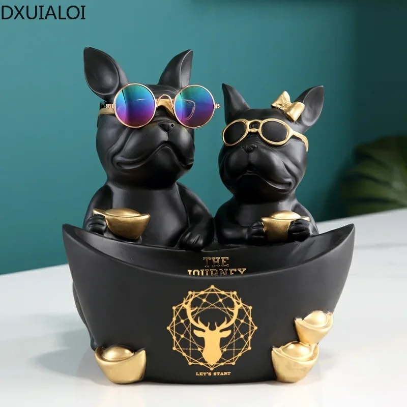 

DXUIALOI Simple Creative Animal Decoration Resin Crafts Living Room Office Room Decorations Housewarming New Home Gifts