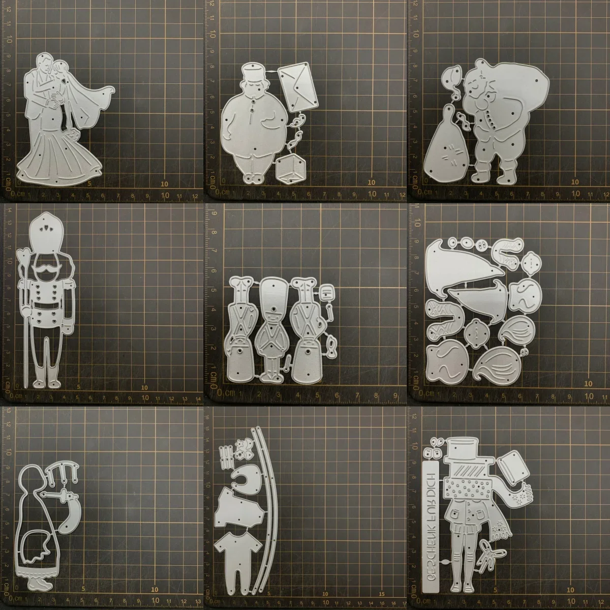 9 kinds Postman Gift Child Metal Cutting Dies Stencils For DIY Scrapbooking Decorative Embossing Handcraft Die CutsTemplate