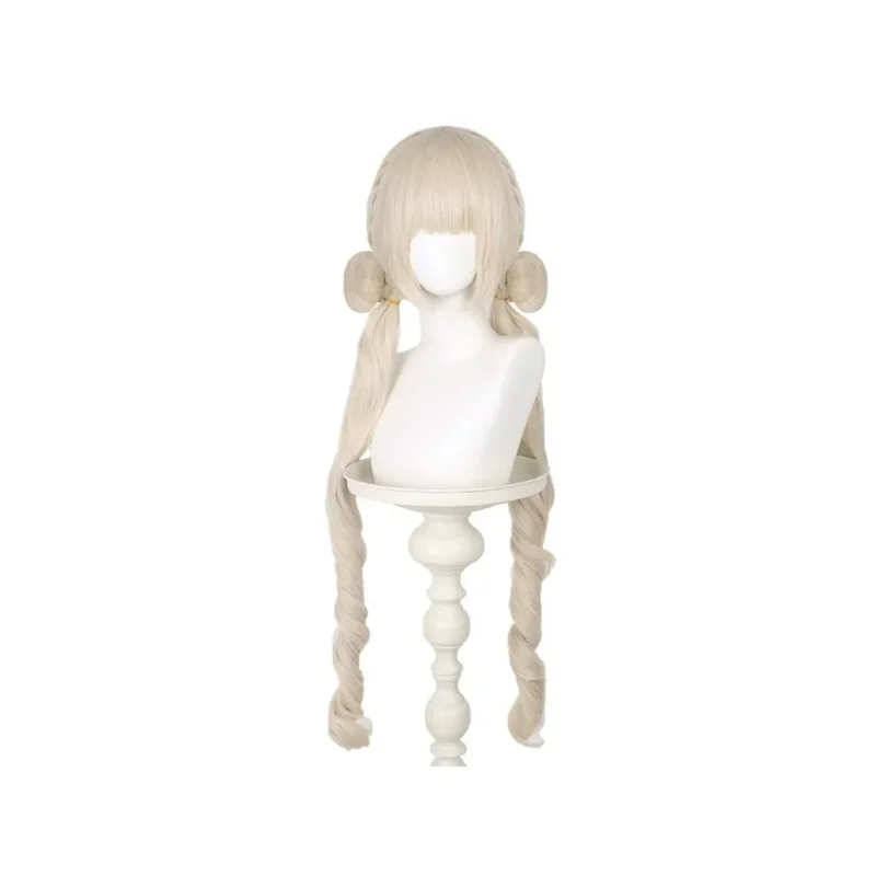 Candy 2025Game Naraka: Bladepoint Sila Cosplay Long Golden Hair Halloween party Role Play Wig + Free Cap