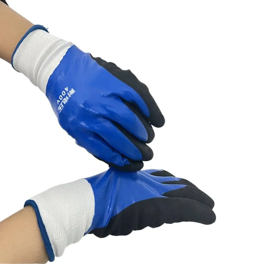

Blue Electrician Insulating Gloves High Elasticity Withstanding Voltage 400V Touch Screen Glove Protective Industrial
