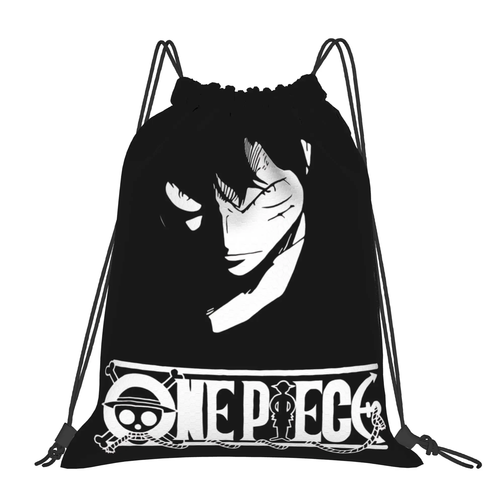 1 pc Luffy Icon One Piece Drawstring Bags Gym Storage Backpack School Shoe Bag