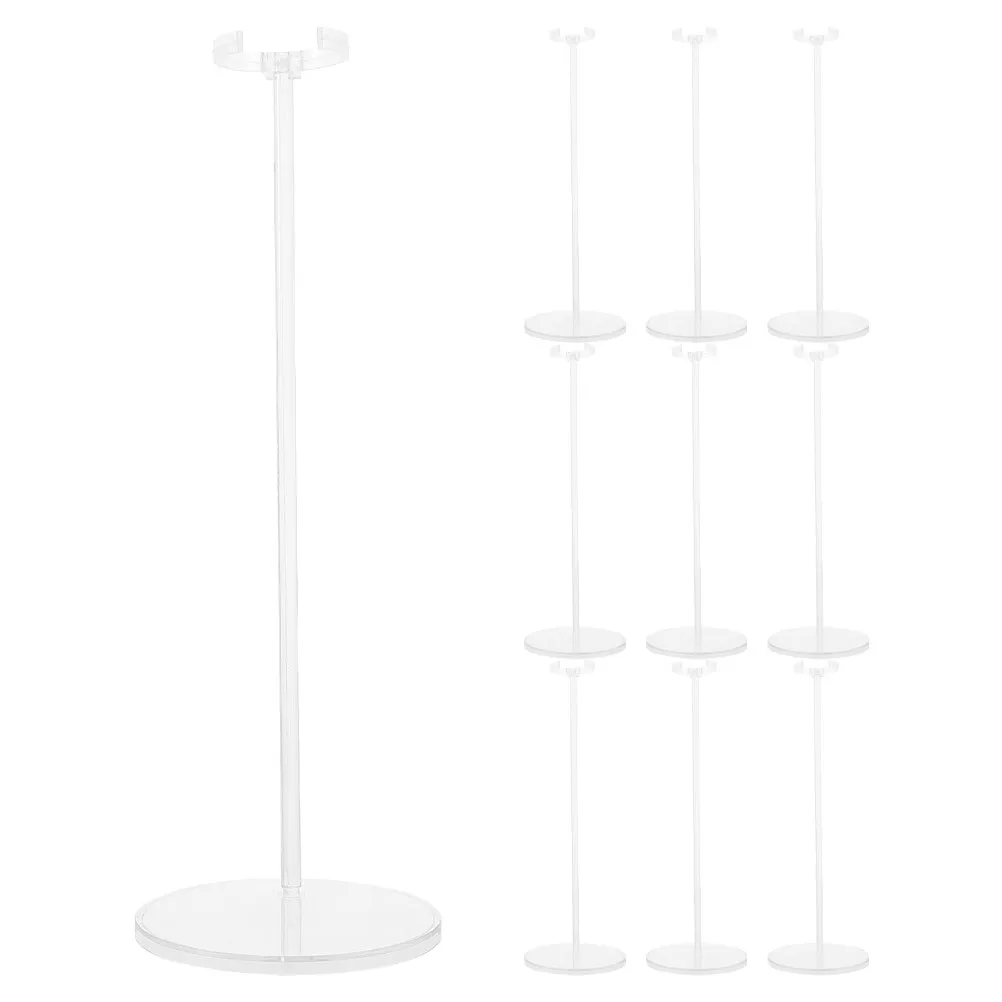 

10Pcs Stand Display Holder Elegant Adjustable Fit for Action Figures Mini Collectibles Home Store Exhibition Decor