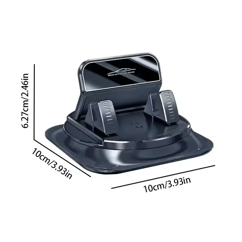 2026 Neue Auto-Handyhalterung Rutschfester Silikon-Armaturenbrett-Handyhalter 360-Grad Freie Drehung Universeller Head-Up-Navigationshalter – Detail 6