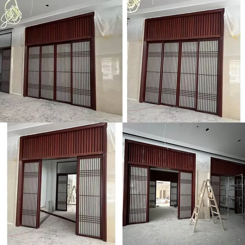 for Commercial Wooden Family Kitchen Room Plank Screen Baffle Wall Divider