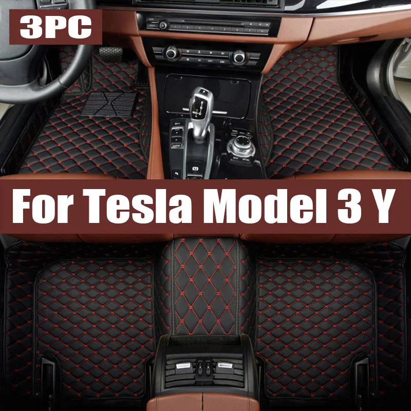 

Floor Mats for Tesla Model 3 Y 2023 to 2021 Left Right Driving RHD LHD All Weather Anti-Slip Floor Liners TPE Car trunk mat