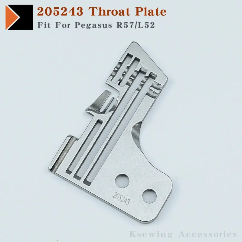 205243 Throat Plate Fit For Pegasus R57/L52 Industrial Overlock Sewing Machine Parts 4 Thread Needle Plate 2x4