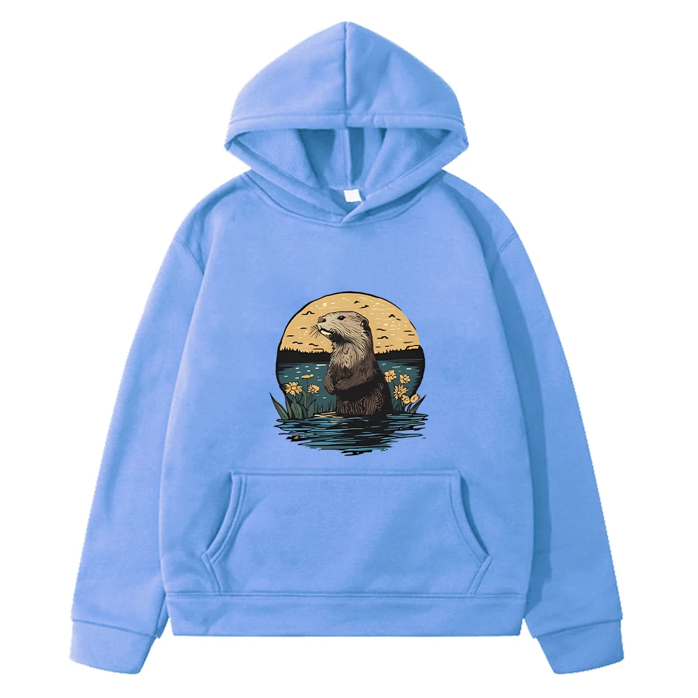 أنيمي هوديي Monterey Bay حوض السمك البحر قضاعة طباعة Kawaii جاكيت من الصوف الخريف الصبي هوديس البلوز البلوز الاطفال ملابس فتاة #1