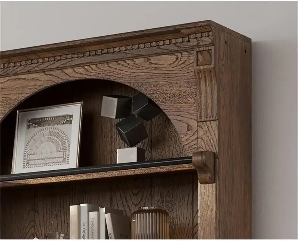 Wood Bookcase Wall Ladder Office