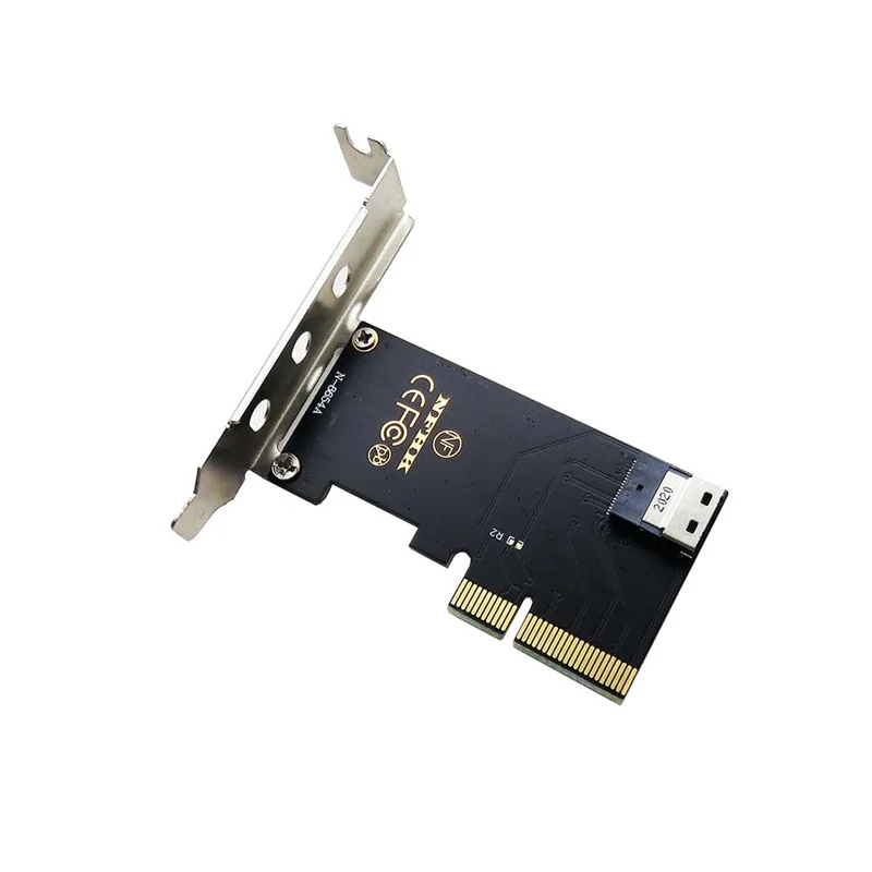 

Half Height Bracket for Slimline SAS, PCIe 4.0x4 Adapter, SFF-8654