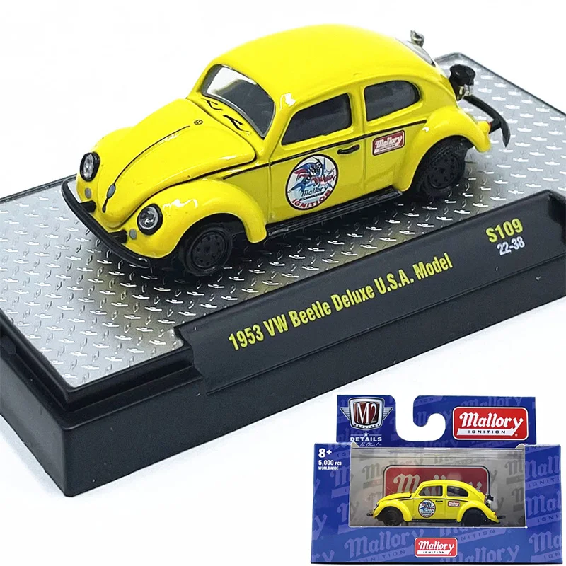 

1:64M2 Модель автомобиля 1953 года Жук Автомобиль Имитация легкосплавных моделей Коллекция украшений с упаковкой