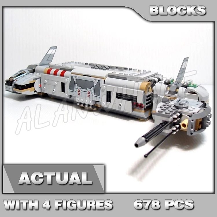 

678pcs Space Plan Resistant Troop Transporter Lowering Ramp 10577 Building Blocks toy Compatible With Model