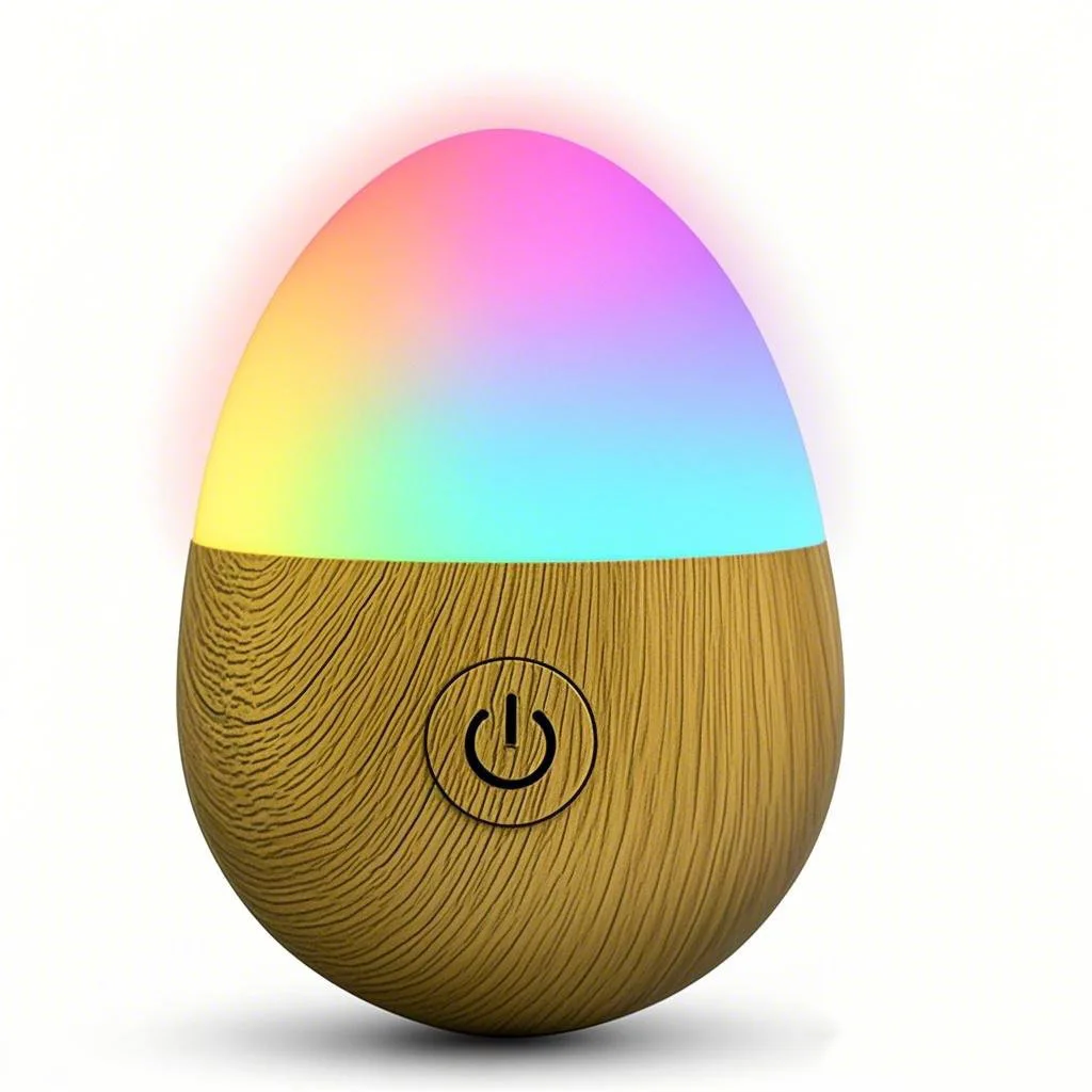 LED قابلة للشحن البيض ليلة ضوء السرير الجدول مصباح الإبداعية RGB الزخرفية Tumbleweed الغلاف الجوي ضوء غرفة نوم النوم ليلة Lig