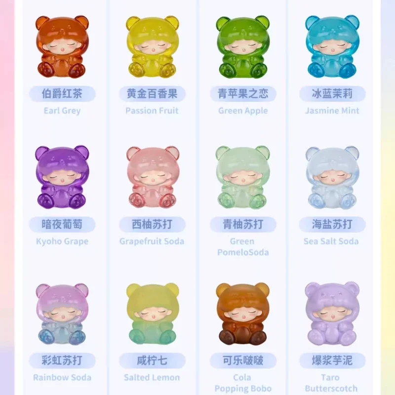 Original YUMO Gummy Bear Series Blind Box Toys Mini Doll Cute Action Figure Model Mystery Box Surprise Birthday Gift Collection