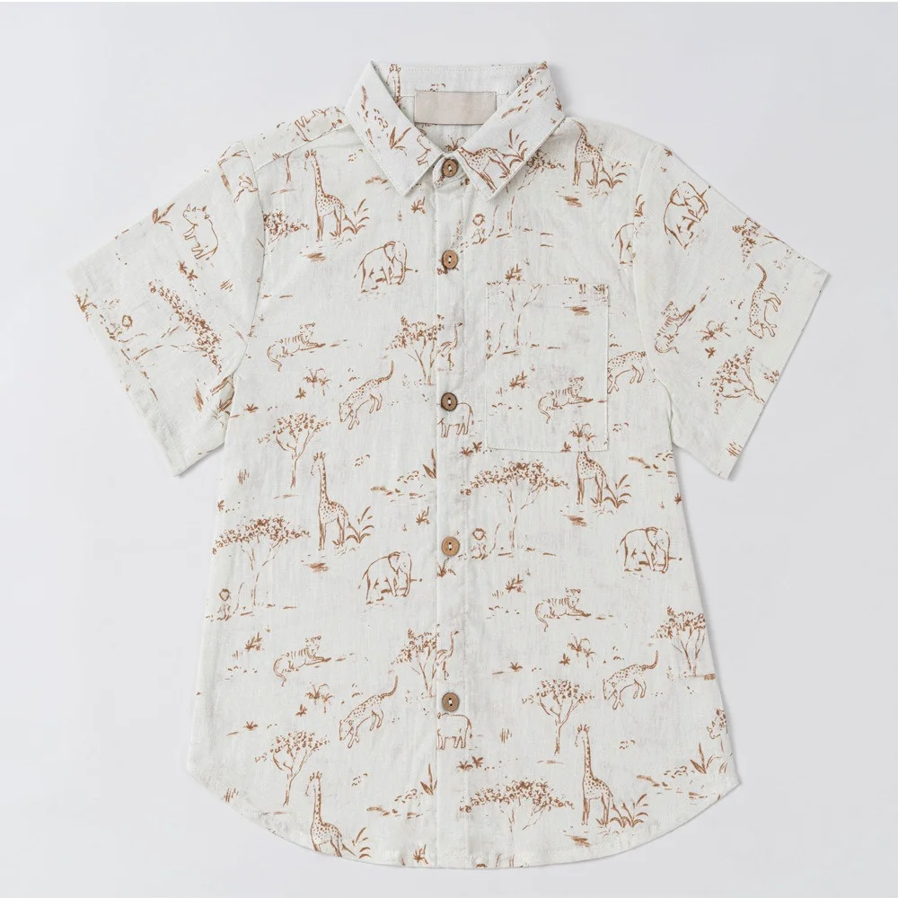 

Kids Boys Shirts 26 Summer Turn Collar Printed Short Sleeve Children Tee Shirts Clothes T-Shirts Children's Clothing Mother Kids