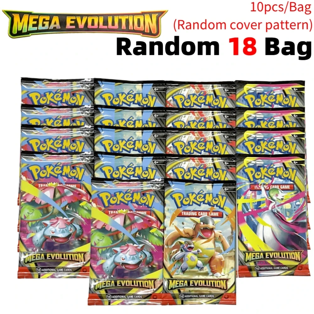 Pokémon-Karten 9+1 pro Packung TCG Mega Evolution Phantasmal Flames Booster-Box Sammelkartenspiel-Set Englisch Pokémon – Detail 6