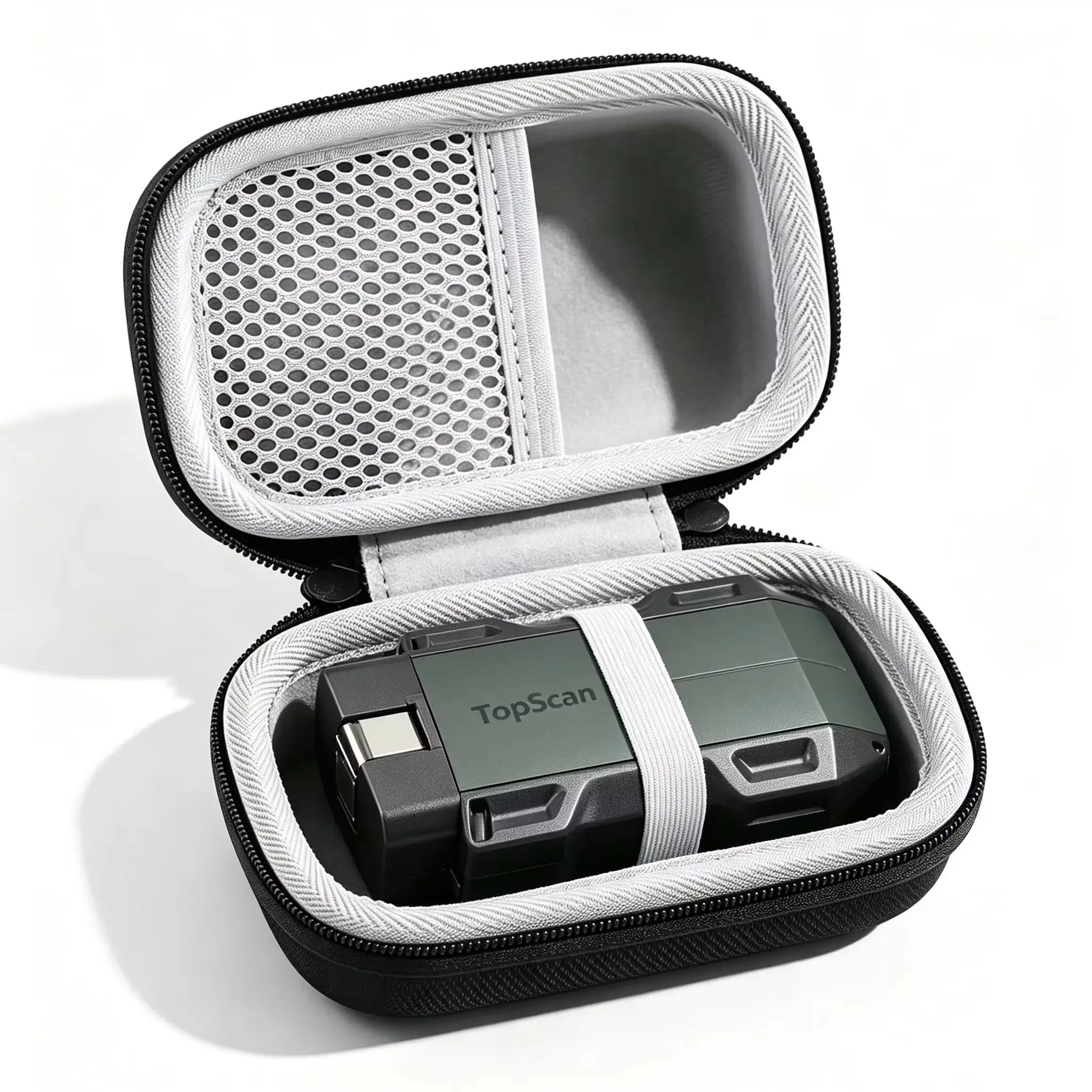 Жесткий чехол из EVA для диагностического инструмента TOPDON TopScan OBD2 / XTOOL, беспроводного сканера OBD2 для мотоциклов, картридера для чтения кодов.