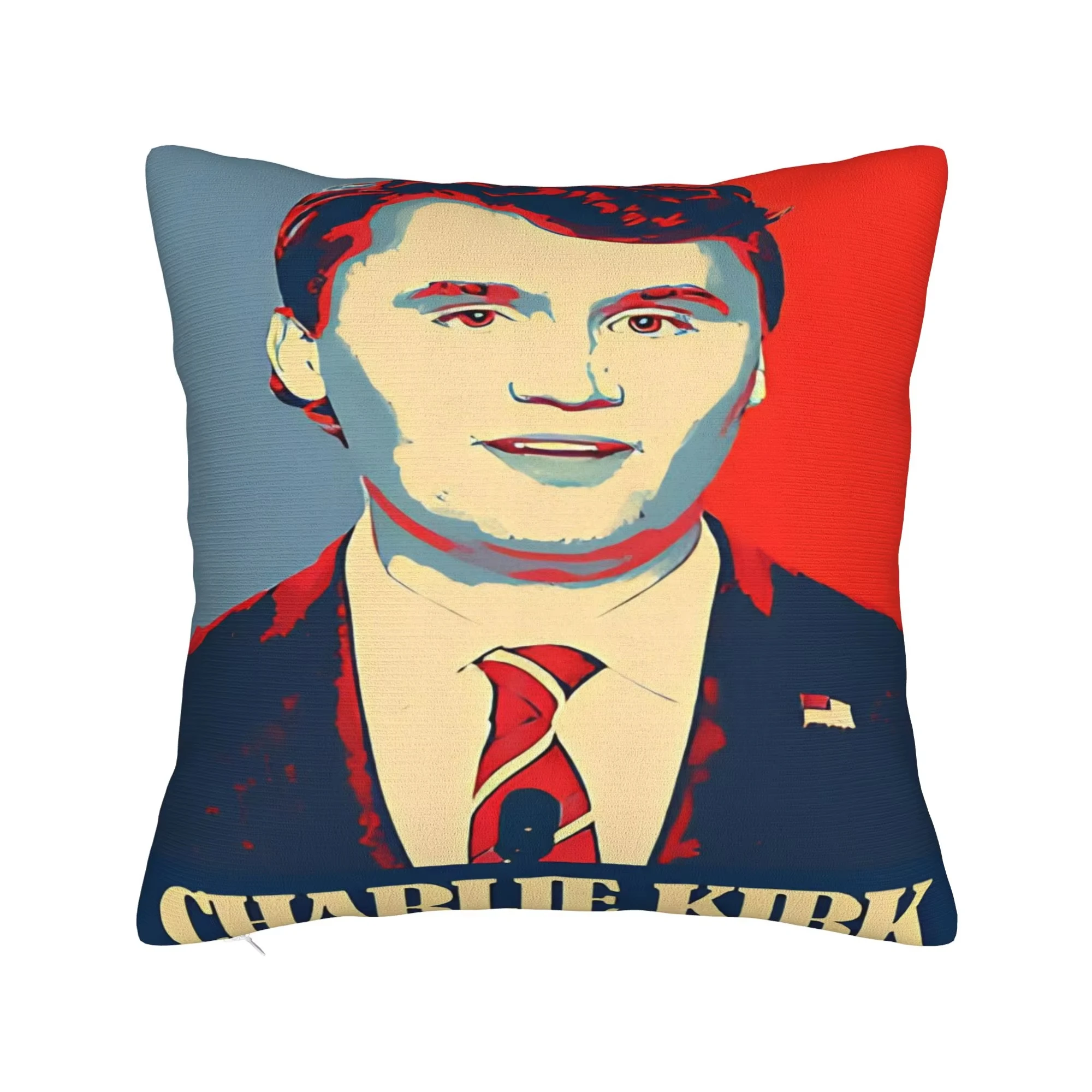 Dubbelzijdige Charlie Kirk R.I.P kussensloop, vintage zachte kussensloop voor bank en slaapkamer decor