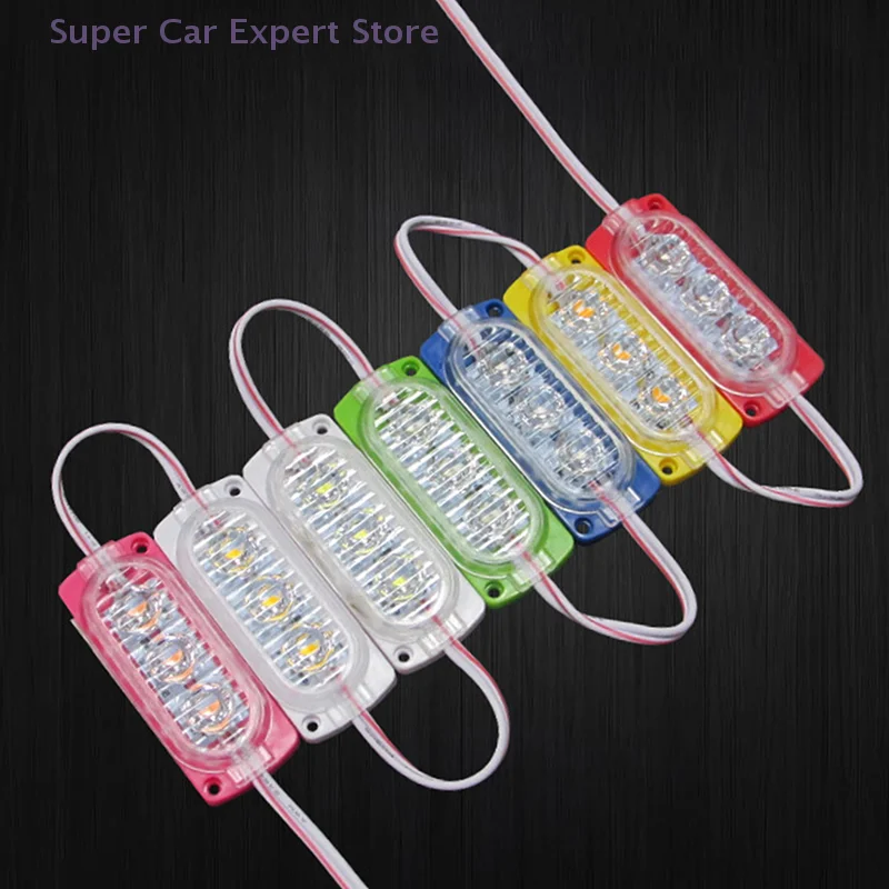 

10Pcs/Pack LED Warning Light 6 LED Grille Signal Lights Truck Stop Lamp Trailer Indicator Advertising Light Width Side Lights